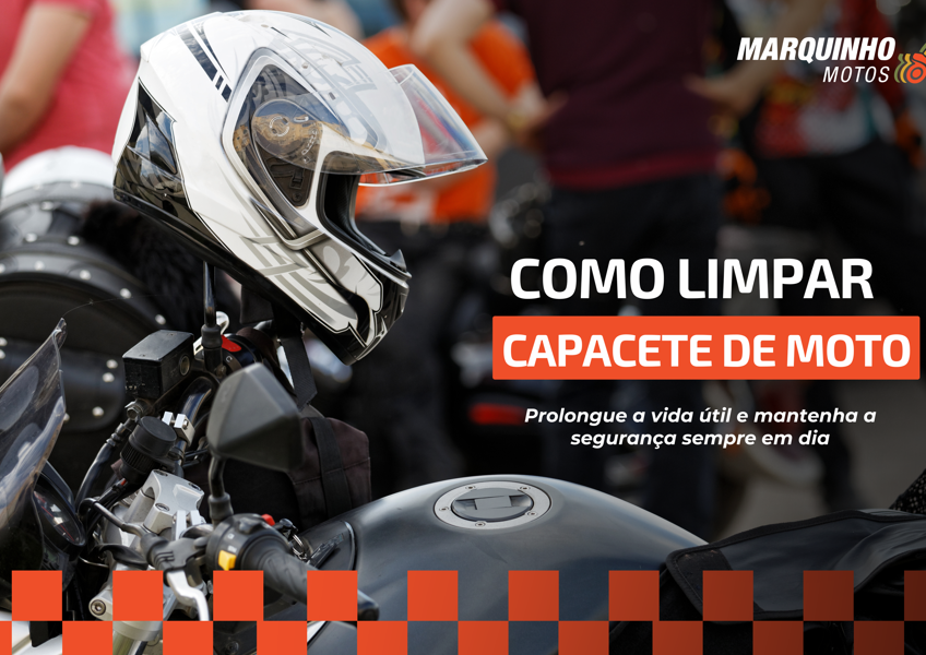 como limpar capacete de moto mm