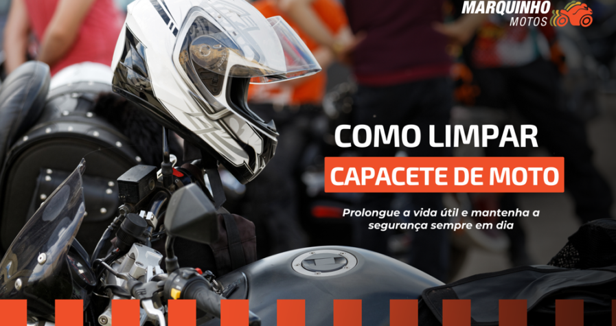 como limpar capacete de moto mm