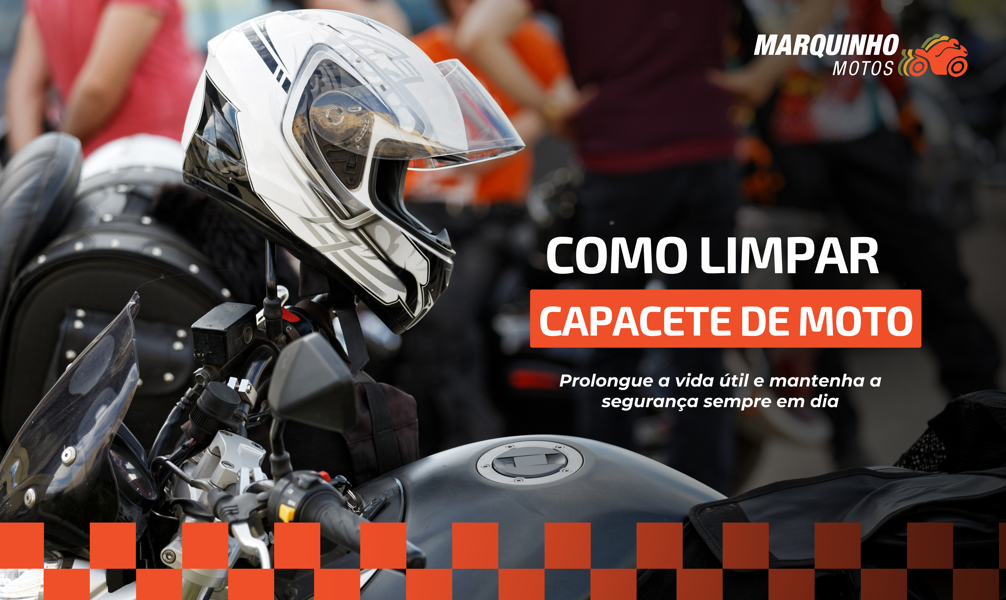 como limpar capacete de moto mm