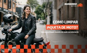 como limpar jaqueta de moto