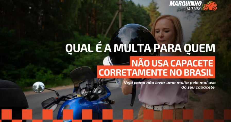 multa para quem não usa capacete