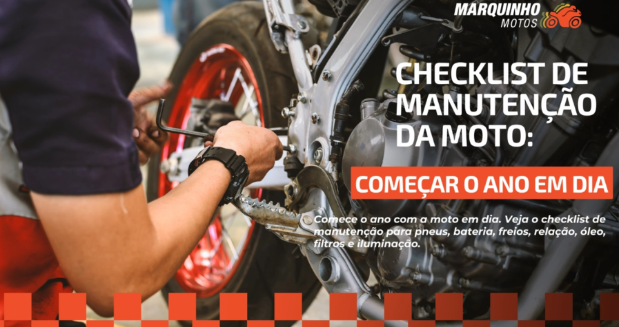 Checklist de manutenção da moto para começar o ano em dia