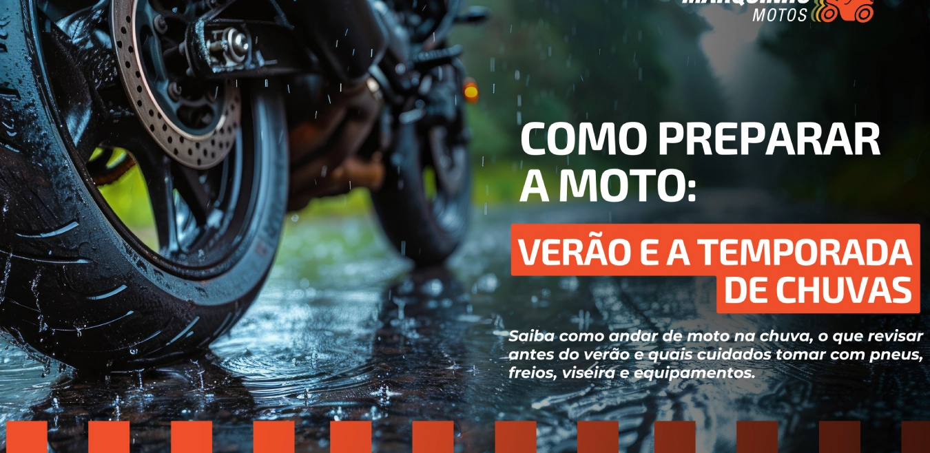 Como preparar a moto para o verão e a temporada de chuvas