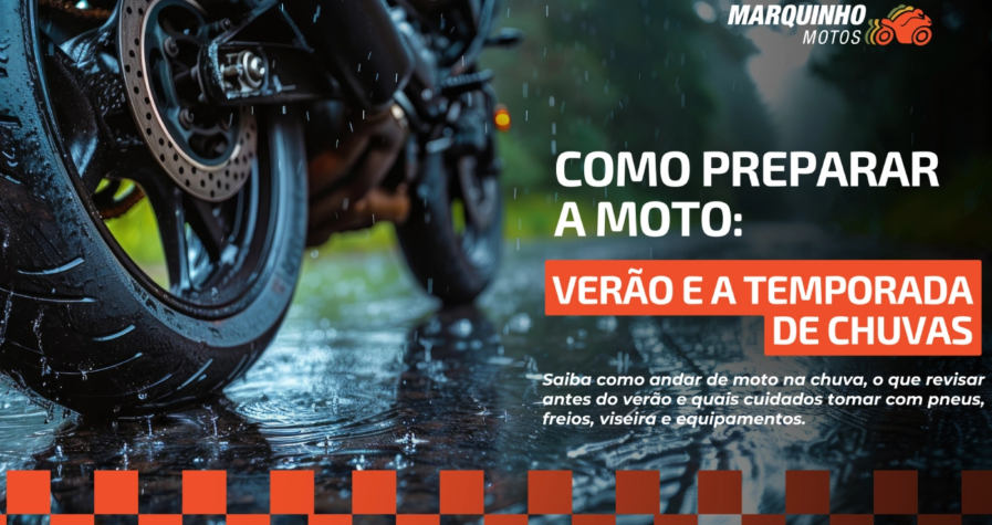 Como preparar a moto para o verão e a temporada de chuvas